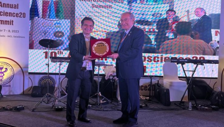 Prof. Dr. Nevzat Tarhan’a sinirbilim alanındaki katkılarından ötürü ‘Global Neuroscience Leadership’ ödülü takdim edildi