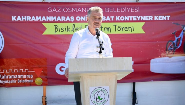 Gaziosmanpaşa Belediyesi Depremzede Çocuklara Bisiklet Hediye Etti