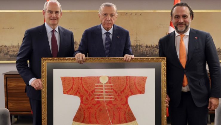 Cumhurbaşkanı Recep Tayyip Erdoğan, Alibaba Grup Başkanı Evans ile Trendyol Grup Başkanı Çetin’i kabul etti