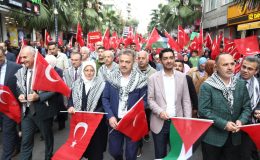 Gaziosmanpaşa’da “Filistin İçin Engel Yok” Yürüyüşü Düzenlendi
