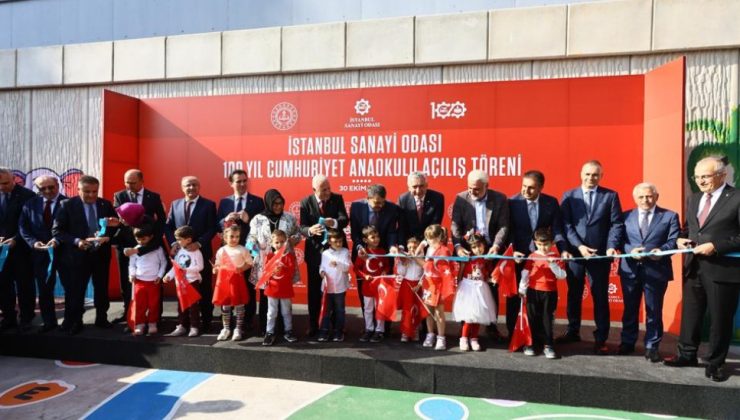 İSO tarafından yapılan anaokulu Milli Eğitim Bakanı Yusuf Tekin’in katılımıyla açıldı