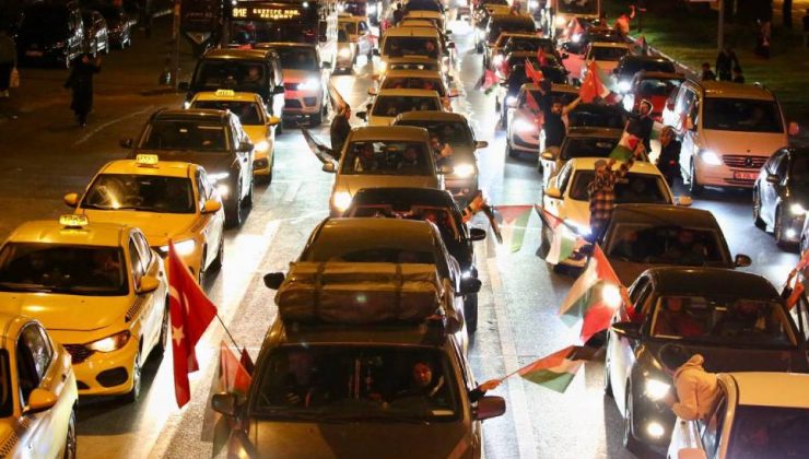 İstanbul, Filistin’e destek için ayağa kalktı