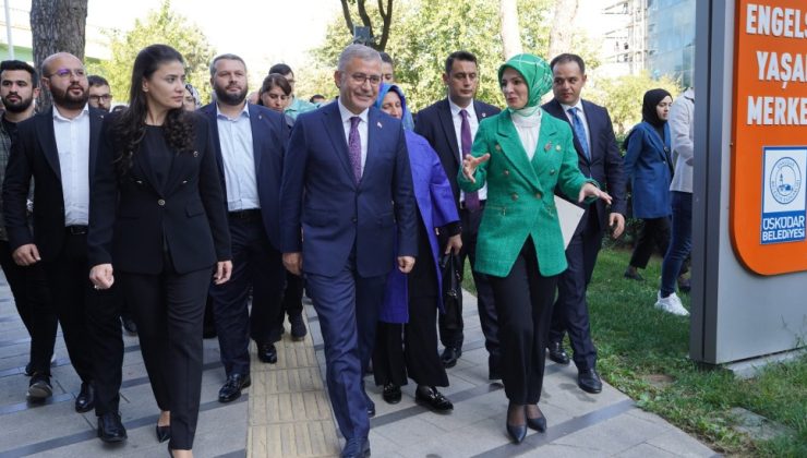 BAKAN MAHİNUR ÖZDEMİR GÖKTAŞ ÜSKÜDAR’DAKİ ENGELSİZ YAŞAM MERKEZİ VE TEBESSÜM KAHVESİ’Nİ ZİYARET ETTİ