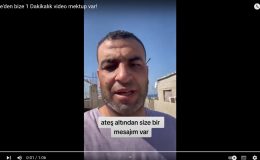 Gazze’den 1 Dakikalık 2 adet video mektup var!