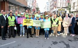 GAZİOSMANPAŞALILAR ÇEVRE FARKINDALIĞI İÇİN YÜRÜDÜ