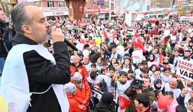 Bursa’nın çocukları Filistin için tek yürek!