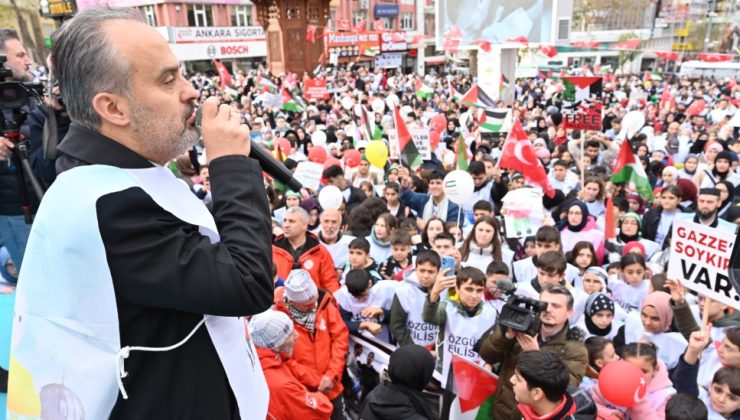 Bursa’nın çocukları Filistin için tek yürek!