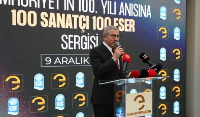“100 Sanatçı 100 Eser” sergisi sanatseverlere kapılarını açtı