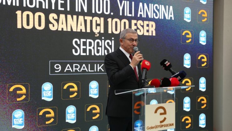 “100 Sanatçı 100 Eser” sergisi sanatseverlere kapılarını açtı