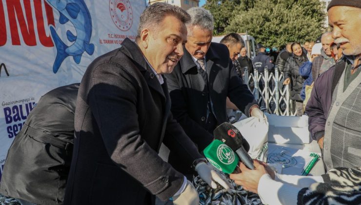 Gaziosmanpaşalı vatandaşlara 3 ton balık ikramı