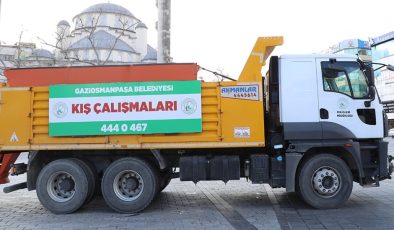 GAZİOSMANPAŞA’DA 7/24 KAR NÖBETİ BAŞLADI