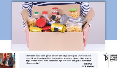 İSTİB Başkanı Ali Kopuz “Ramazanda Sadece Allah Rızası Kazanmalıyız”