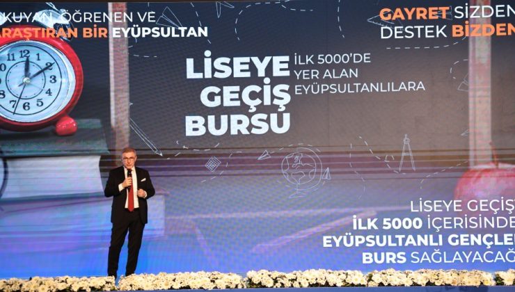 Eyüpsultan Belediyesi: İlk 5 bindeki öğrencilere burs müjdesi
