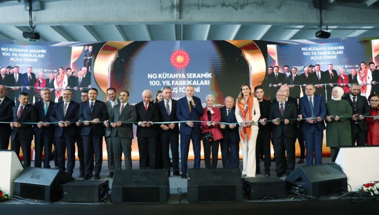 NG KÜTAHYA SERAMİK ‘’100. YIL FABRİKALARI’’ CUMHURBAŞKANI RECEP TAYYİP ERDOĞAN TARAFINDAN AÇILDI