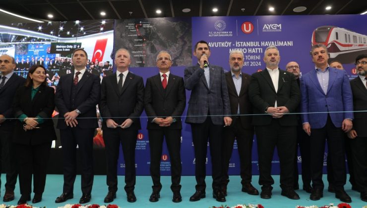 İSTANBUL BÜYÜKŞEHİR BELEDİYE BAŞKAN ADAYI MURAT KURUM İSTANBUL HAVALİMANI – ARNAVUTKÖY METRO AÇILIŞI