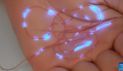 Çinli araştırmacılar, elektriksiz ışık yayan akıllı fiber geliştirdi