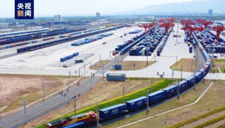 Çin ile Avrupa arasında ilk çeyrekte 4 bin 541 yük treni seferi yapıldı