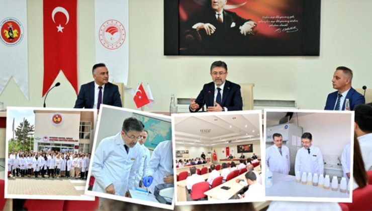 TARIM VE ORMAN BAKANI İBRAHİM YUMAKLI, VETERİNER KONTROL MERKEZ ARAŞTIRMA ENSTİTÜSÜNÜ ZİYARET ETTİ