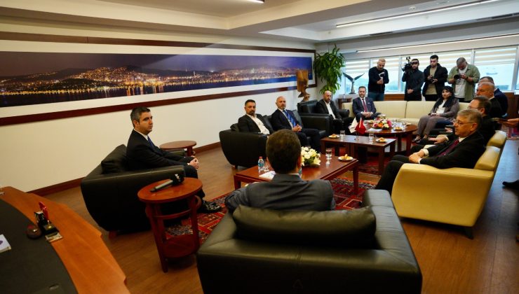 İMAMOĞLU’NDAN YÜKSEL’E TEBRİK ZİYARETİ