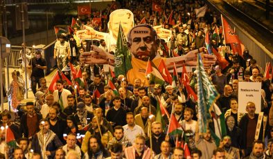 Eyüpsultan’da Gazze’ye destek yürüyüşü