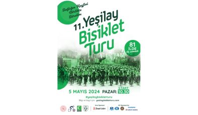 11. YEŞİLAY BİSİKLET TURU 5 MAYIS PAZAR GÜNÜ DÜZENLENİYOR