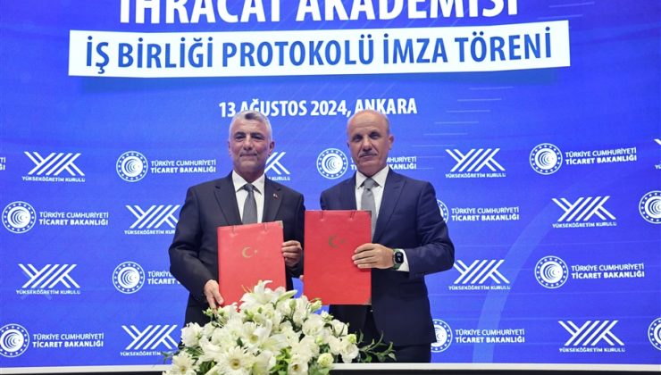 Ticaret Bakanı Bolat, İhracat Akademisi İşbirliği Protokolü İmza Töreni’nde Konuştu