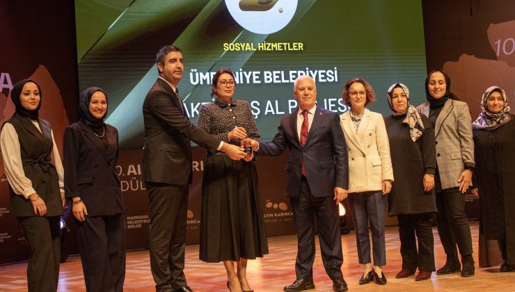 ALTIN KARINCA ÖDÜLÜ’NÜN SAHİBİ ÜMRANİYE BELEDİYESİ OLDU