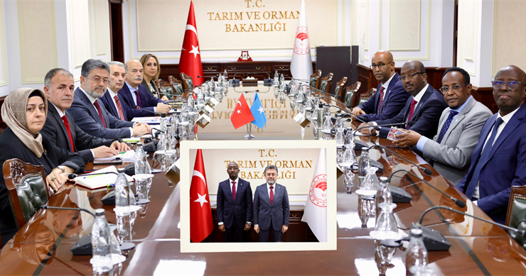 TARIM VE ORMAN BAKANI YUMAKLI, SOMALİ BALIKÇILIK VE MAVİ EKONOMİ BAKANI ADEN İLE GÖRÜŞTÜ