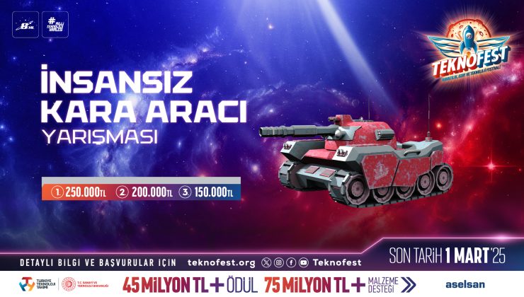 TEKNOFEST’te Yeni Bir Heyecan!  İnsansız Kara Aracı Yarışması Başvuruları Kaçırmayın