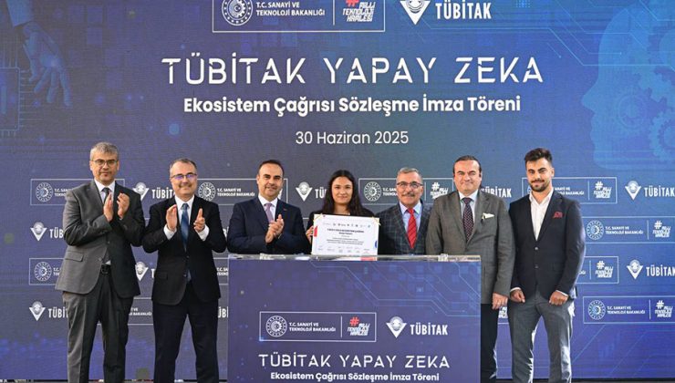 TÜBİTAK YAPAY ZEKA EKOSİSTEM ÇAĞRISI PROJELERİ İÇİN İMZALAR ATILDI