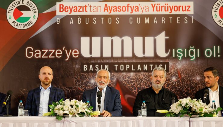 STK’lar Gazze için basın açıklaması yaptı