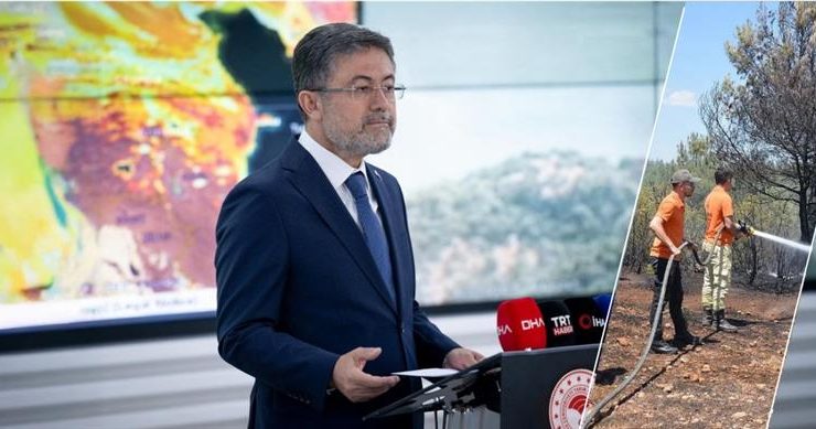 BAKAN YUMAKLI: ÇANAKKALE MERKEZ VE BAYRAMİÇ’TEKİ YANGINLAR BÜYÜK ÖLÇÜDE KONTROL ALTINA ALINDI