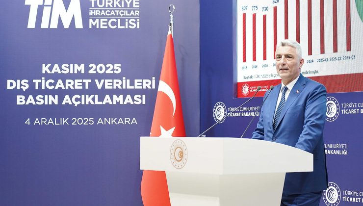 Türkiye’nin kasım ayı ihracatı 22,7milyar dolar oldu