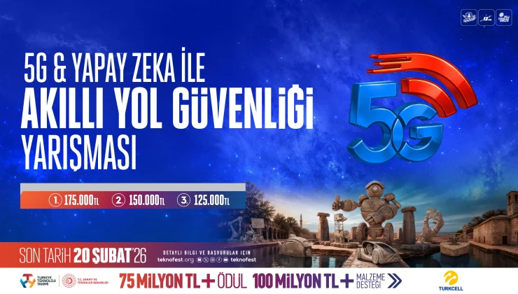 TEKNOFEST’ten 5G ve Yapay Zeka Odaklı Yepyeni Bir Yarışma: Akıllı Yol Güvenliği Sahneye Çıkıyor