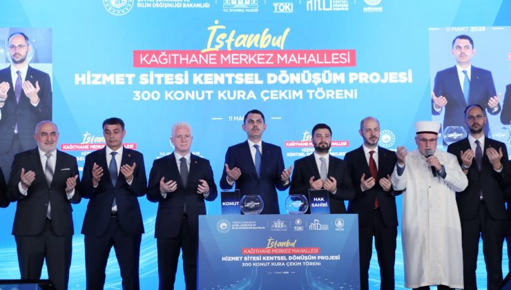 BAKAN KURUM VE BAŞKAN ÖZTEKİN; HAK SAHİPLERİNE EVLERİNİN ANAHTARLARINI TESLİM ETTİ