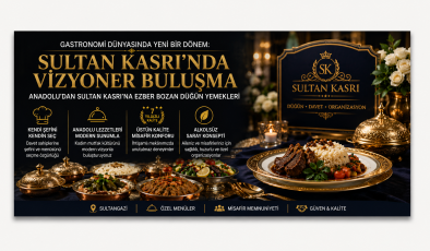 Sultan Kasrı’nda Gastronomi ve Organizasyon Sektörüne Yön Verecek Vizyon Buluşması