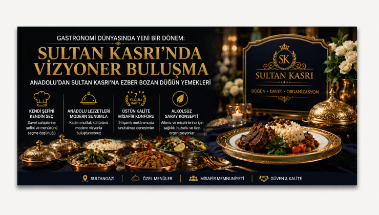 Sultan Kasrı’nda Gastronomi ve Organizasyon Sektörüne Yön Verecek Vizyon Buluşması