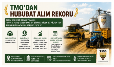 TMO’dan Hububat Alımında Rekor: 176 Bin Üreticiden 8,3 Milyon Ton Ürün Alındı 