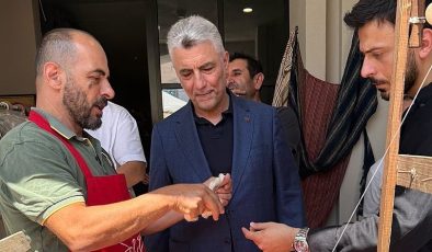 Ömer Bolat, Anadolu Usta Eller Çarşısı’nda Esnaf ve Sanatkârlarla Buluştu