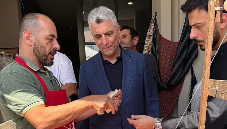 Ömer Bolat, Anadolu Usta Eller Çarşısı’nda Esnaf ve Sanatkârlarla Buluştu