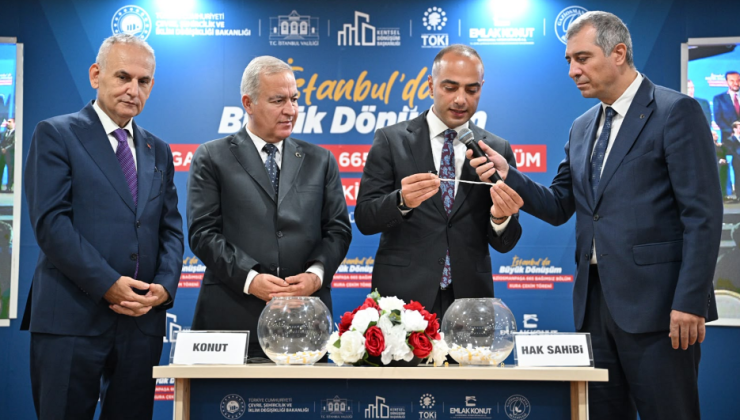 GAZİOSMANPAŞA’DA 665 KONUTUN KURASI ÇEKİLDİ: ANAHTARLAR 1 AY İÇİNDE TESLİM EDİLECEK