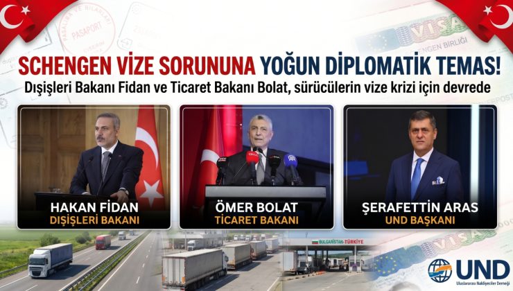 Bakan Hakan Fidan ve Bakan Ömer Bolat’tan Sürücülerin Schengen Sorununun Çözümü İçin Yoğun Diplomatik Temas